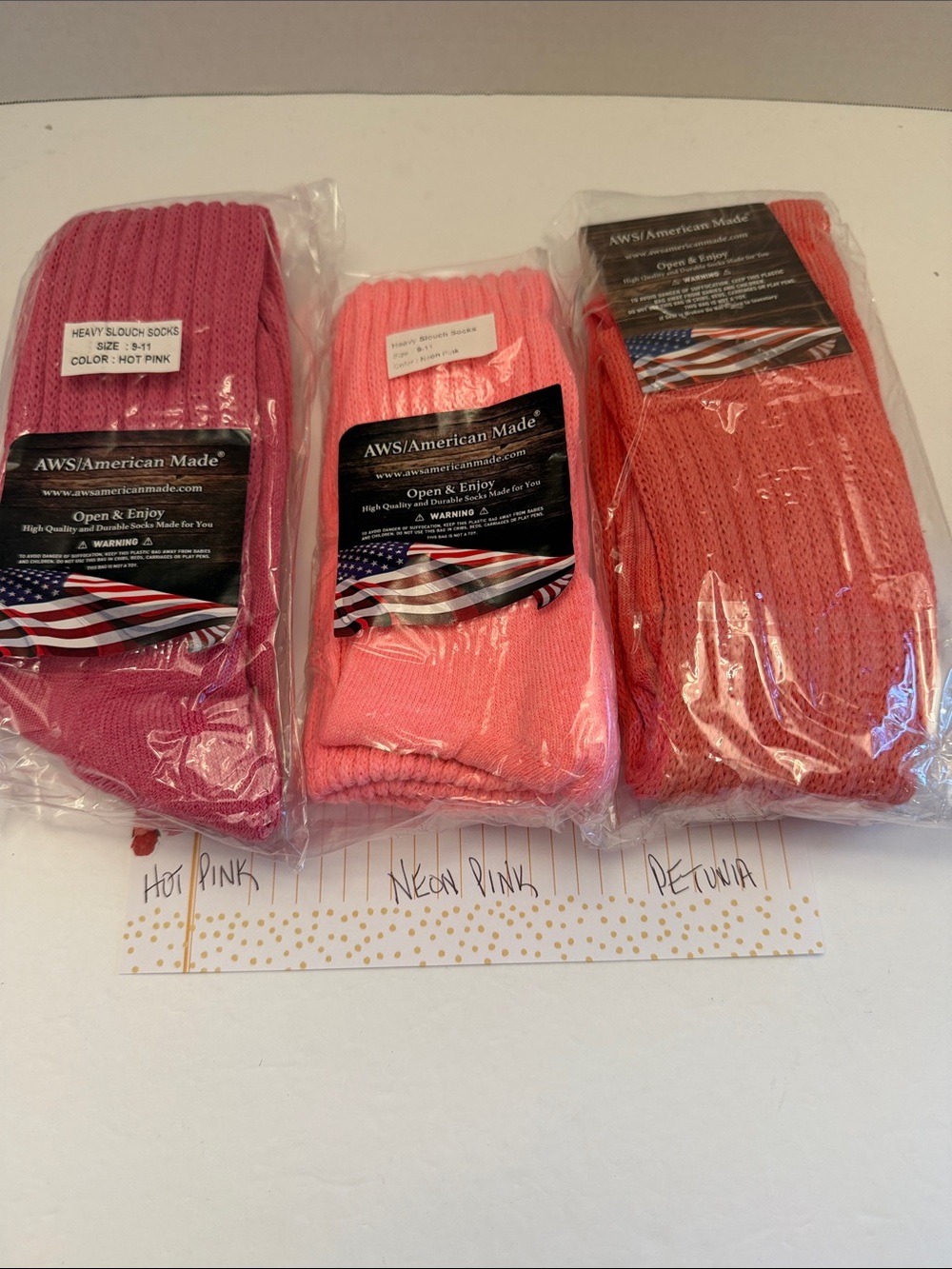 Slouch Socks - Choose Hot Pink, Neon Pink, Petunia